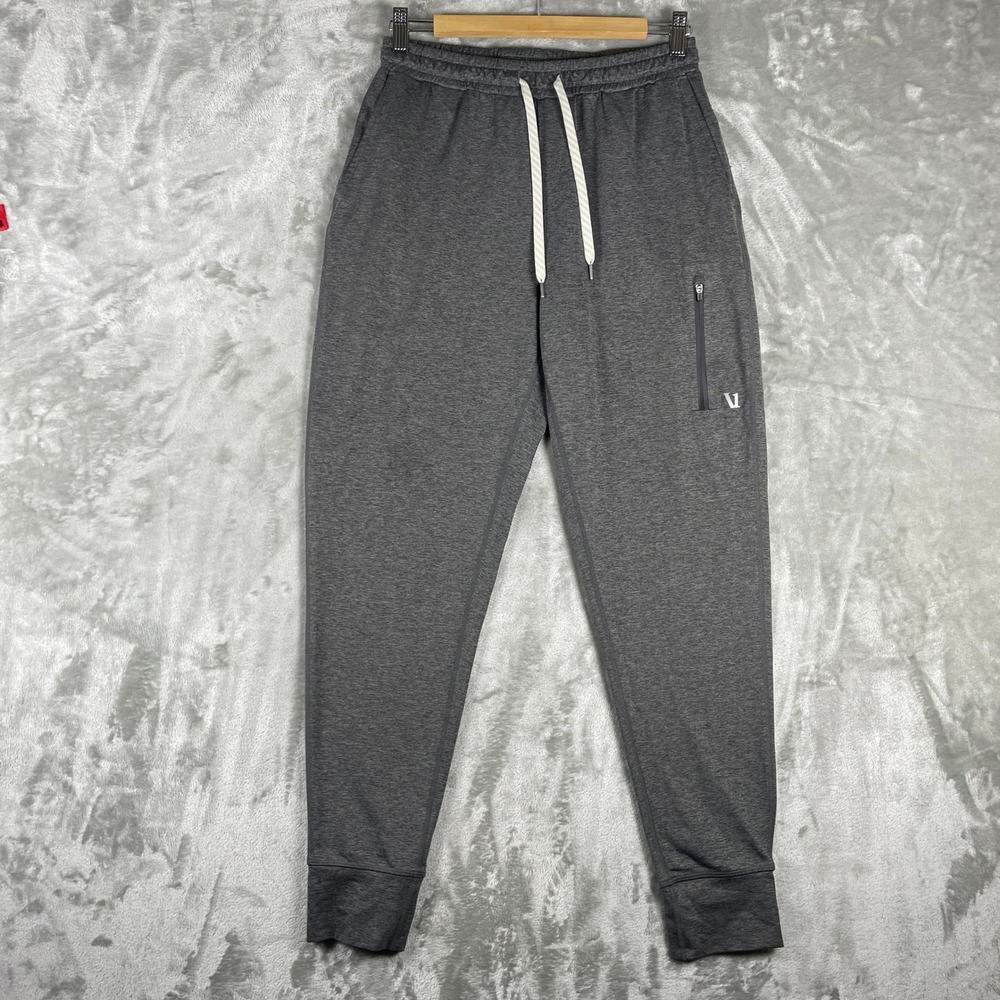Vuori Sunday Performance Jogger Men Small Grey Heathered Drawstring Tapered V416